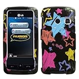 Chalkboard Star Black Phone Protector Cover for LG LN510 (Rumor Touch)