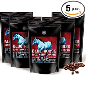 Shipped Directly From Our Farm: 100% Kona Coffee Medium Roast 5 Lbs