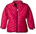 Nautica Girls' Dot Filled Jacket With Polar Fleece Lining
