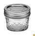 Ball 4-Ounce Quilted Crystal Jelly Jars with Lids and Bands