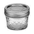 Ball 4-Ounce Quilted Crystal Jelly Jars with Lids and Bands