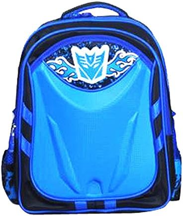 Rudilo Cool Transformer 3D Elementary School Backpacks for Boys Book Bags Blue