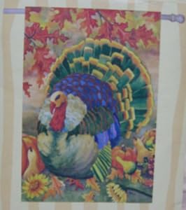 Thanksgiving Turkey Large Flag