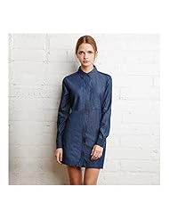 Vintage Fall Winter Denim  Shirt  Dress