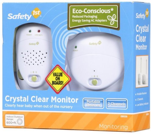 Safety 1st Crystal Clear Baby Monitor, White