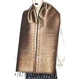 Christmas Gift for Her Silk Scarf Exclusive Workmanship 22 x 72 inches (srfp172)