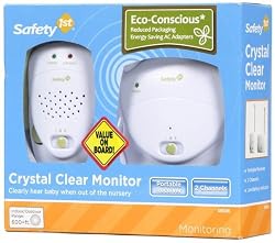 Safety 1st Crystal Clear Baby Monitor, White