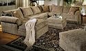 Furniture online: Olive Green Brown Chenille Fabric Westwood Sectional Sofa Couch With Coffee Table Ottoman