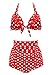stripsky Women Retro Vintage High Waisted Bikini Swimsuits Swimwear