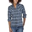 Mossimo Supply Co. Juniors Plaid Top - Blue/Yellow