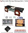 Massage Table FAR Infrared Jade Heat Therapy - 9 Heated Jade Rollers to 160F - Carbon Fiber Panels - 110v Electric Bed