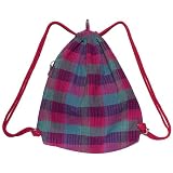 Xhilaration Madras Sling Tote - Pink/ Purple