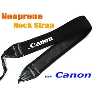 Janco Professional Neoprene Neck Strap for Canon EOS DSLR 5D Mark II, 7D, 50D, 40D, 500D, 450D, 1000D, 1D, 1Ds, 1D Mark II, 1D Mark II N, 1Ds Mark II, 1D Mark III, 1Ds Mark III