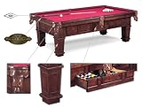 Fairview Solid Maple 8' Pool Table w/ Deluxe Accessory Package