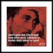 FRAMED BOB MARLEY DON'T GAIN THE WORLD AND LOSE YOUR SOUL iPHILOSOPHY