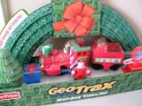 Holiday Train Set Red with Santa Claus Geo Trax Transportation System Fisher-Price