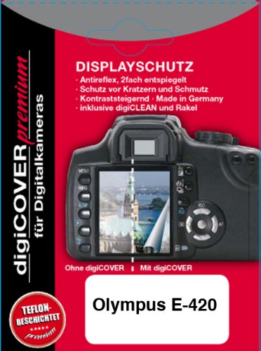 Digicover Premium Schutzfolie f&uuml;r Olympus E-420 Preisvergleich