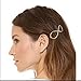 yueton Pack of 5 Girl Punk Hollow Out Hair Clip Moon Triangle Infinity Lip Round Shape Hairpin Clamps Accessories Barrettes Bobby Pin Women's Headwear