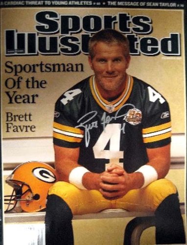 Brett Favre Autographed/Hand Signed Green Bay Packers 2007 SI Sports Man of the Year Magazine