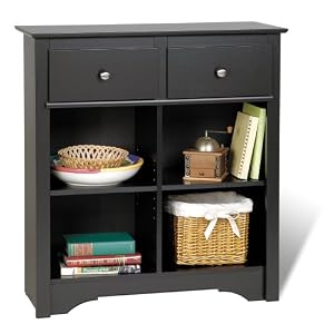 Prepac Sonoma Black Buffet Console Table by Prepac