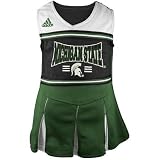 adidas Michigan State Spartans Green Toddler Two-Piece Cheerleader Dress