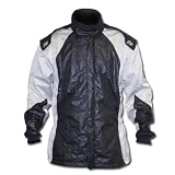 K1 Race Gear Black/Silver Nomex Grid 1 SFI Rated Fire Jacket