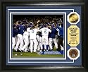 LA Dodgers 2009 NL West Division Champs Celebration 24KT Gold and Infield Dirt Coin Photo Mint