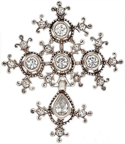 Souvenirs of France - Large Cross of Saint-Lo (Normandy) - Material: Solid Silver