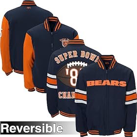 G-III Chicago Bears Reversible Super Bowl Commemorative Canvas Jacket