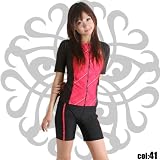 Bloomshe(ブルームス)S/Sフルジップチェック柄トップ セパレートC・フィットネス水着【レディース】