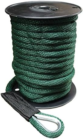 Regal Connection 300538-13 Solid Braid Anchor Line 3/8” x 50’ – Green