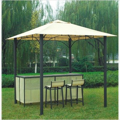 Dc America BO19518MBRBB 8-Feet by 8-Feet Column Barzebo Pavilion