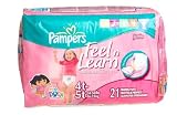 Pampers Feel 'n Learn Advanced Trainers Training Pants, 4T-5T (34-50 lbs), Dora the Explorer, Jumbo , 21 training pants