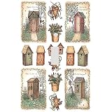 Outhouse Collage Decorative Switchplate Cover by Decoration Sensation