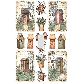 Outhouse Collage Decorative Switchplate Cover