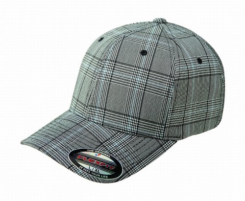 Premium Original Flexfit Glen Check Plaid Hat Baseball Blank Cap Fitted Flex Fit 6196
