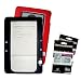 Black + Red Color (2 Packs) Amazon Kindle 2 E-Book Reader Silicone Rubber Skin Case + 2 Packs FREE Kindle2 Anti Scratch LCD Screen Protectors