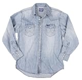 Men's Wrangler Cowboy Cut Long Sleeve Shirt Stone Bleach