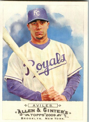 2009 Topps Allen and Ginter #283 Mike Aviles - Kansas City Royals (Baseball Cards)
