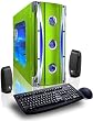 CybertronPC X-Cruiser XCR6700GN, Green, Intel Core 2 Quad Q7600 (2.66GHz), 4096MB, (2) 500GB in RAID 0, DVD+-RW Dual Layer Burner Drive, Dual Radeon HD2900XT in CrossFire Configuration, 600 Watt Power Supply, Windows Vista Ultimate 64-Bit, 1 Year Parts & Labor Warranty