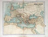 Old Map of the Roman Empire, 1870 - 36W x 28H - Peel and Stick Wall Decal by Wallmonkeys