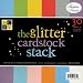 Diecuts with a View 12 Inch by 12 Inch Solid Glitter Paper Stack