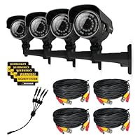 DEFENDER 21006 Ultra High Resolution Outdoor Security Cameras - 4 Pack