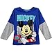 Mickey Mouse Toddler Boys Long Sleeve Shirt Blue