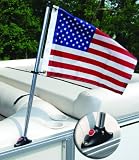 Taylor Made Products 921 24″ Pontoon Marine Flag Pole with Flag