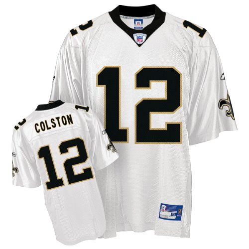 Reebok New Orleans Saints Marquis Colston Youth Replica White Jersey Small