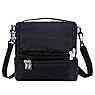 Wildkin Rip-Stop Black Double Decker Lunch Bag