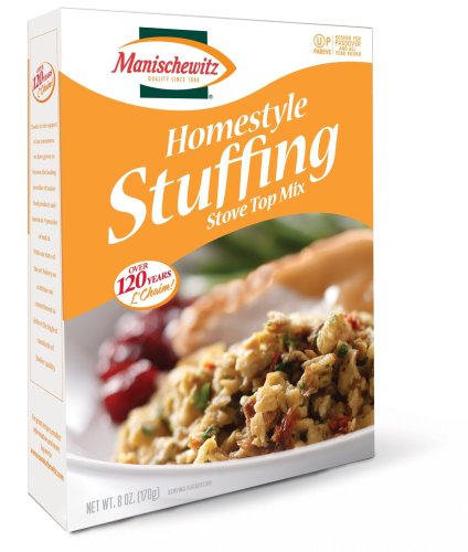 MANISCHEWITZ Homestyle Stuffing Mix , 6-Ounce Boxes (Pack of 6) by Manischewitz