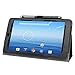 Evecase Leather Folio Stand Case Cover with Magnetic Closure for E-Fun Nextbook NX700QC16G and Nextbook Ares 7 Tablet (2015 Model NXA7QC132) - Black