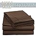 Elegant Comfort 4-Piece Bed Sheet Set Luxury 1500 Thread Count Egyptian Quality Wrinkle,Fade and Stain Resistant % 100 , King Chocolate Brown